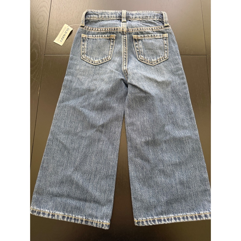 NWT Old Navy Toddler Wide-Leg Jeans Size 3T Blue 100% Cotton Denim - Picture 8 of 12